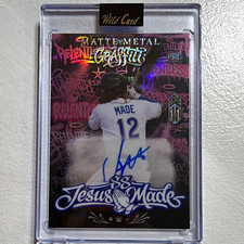 Wild Card 2026 Matte Metal Graffiti Jesus Made Auto True 1/1 picture