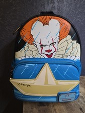 Loungefly IT Pennywise Mini Backpack Georgie Boat Horror Gutter Scene NEW picture