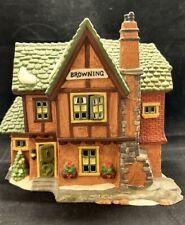 Dept 56 Dickens Village Browning Cottage 1994 No Corded Light picture
