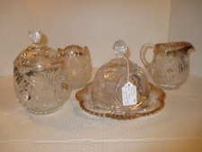 VTG  Duncan Miller stared Loop w/Gold trim 4 piece breakfast set  picture