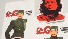 SEXY AOC ALEXANDRIA OCASIO CORTEZ STICKERS 4 PACK  **WORLDWIDE 🌐 SHIPPING** picture