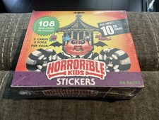 Horrorible Kids Series 10 Cards Sealed 24 Pack Box GPK Continental U.S. Only picture