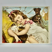 Scott's Emulsion 1887 Antique Victorian Trade Card The Little Pets picture
