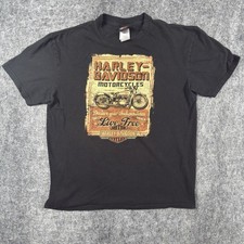 2013 Harley Davidson Fort Hood Texas T Shirt Mens XL Live Free Motorcycle Black picture