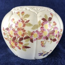 Antique RW Royal Rudolstadt Hand Painted  Floral Porcelain Vase Cottagecore picture