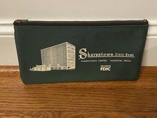 Rare Sharpstown State Bank Zipper Money Deposit Bag Scandal Houston, Tx picture