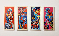 Android Kikaider menko set of 4 (vintage 1970s Japan) Showa era trading card lot picture