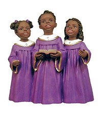 Ebony Treasures African American Children's Church Choir Collectible Figurine 4 picture