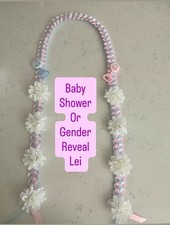 Gender Reveal Party Lei/ Baby Shower lei/Mommy To Be Lei/baby Girl Lei Baby Boy picture