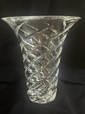 Exquisite JG Durand France Crystal Vase – Hand-Crafted Spiral Sculpture picture