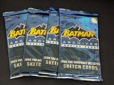 4x 2008 BATMAN ARCHIVES TRADING CARD SEALED PACK picture