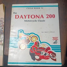 Vintage 1982 Daytona 200 Motorcycle Race Program picture