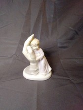 Vtg '83 Roman Inc - Palm Of My Hand Isaiah 49:15 Porcelain Girl Figurine picture