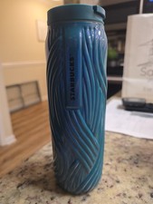 Starbucks 2025 Aqua Blue/Green, Siren/Mermaid 16 oz Vacuum Insulated Tumbler NEW picture