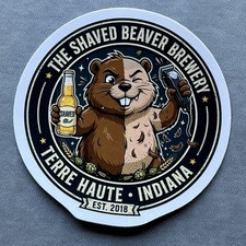 Big Beaver Brewing Company STICKER decal craft Brewery Micro Beer 3” Vinyl picture