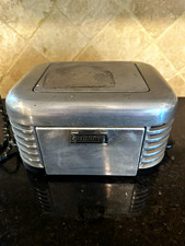 1930s Calkins BREAKFASTER T2 Art Deco Vintage Chrome Metal Toaster  115V picture