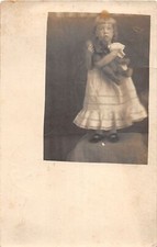 J69/ Teddy Bear Interesting RPPC Postcard c1910 Child Silex Missouri 244 picture