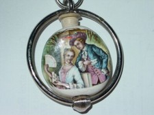 FAMILY VINTAGE NIKI GLASS 1970's CIGARETTE HEADSHOP SMOKE STONE KEYCHAIN -RARE picture