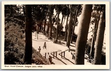 c1940s Gran Hotel Concon Playground Scene Concon Chile VINTAGE Postcard 4799 picture