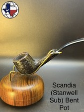 Vintage Scandia (Stanwell) Bent Pot Tobacco Pipe picture