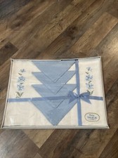 Vintage Victory Place Mat Set 4 Placemats and Napkins Rayon Mid Century Modern picture