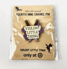 new VIOLENT LITTLE THINGS Enamel Pin Fourth Wing Officially Licensed Pin picture