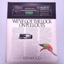 1987 Kenwood KRC-858 Car Stereo & Myers's Rum Vintage Print Ads picture
