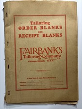 Vintage Fairbanks Tailoring Company 1931 ADVERTISING ORDER BLANKS EPHEMERA picture