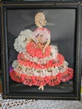Antique Ribbon Doll , Framed picture