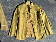 Original WWI US National Army Dress Uniform Jacket w/ 9th Corps Artillery Patch picture