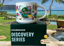 🌺NEW - 2025 Starbucks HAWAII Discovery Series : OAHU 14oz MUG NEW IN BOX picture