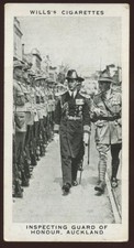1937 Wills Our King and Queen #28 Auckland New Zealand George VI Cigarette Card picture