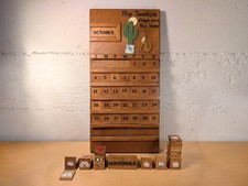 Vintage Elaine Haarberg Utterly Country Folk Art Perpetual Calendar Nebraska picture