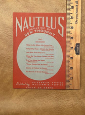 Nautilus Magazine Of New Thought Dec. 1943  Elizabeth & William E. Towne Occult picture