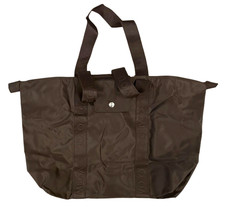 Omega Brown Nylon Travel Duffle Bag Men's Carryon OEM Authentic NEW picture