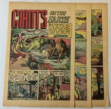 1949 six page cartoon story ~ DINOSAURS Giants On The Earth picture