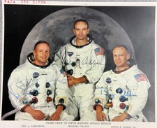 Apollo 11 Crew Signed Litho Armstrong, Aldrin, Collins (NASA Astronauts/Artemis) picture