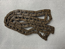 ANTIQUE 1890'S / 1900'S CIRCA 50 LINK 1 PITCH 3/16 BICYCLE BLOCK CHAIN picture