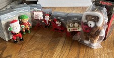 Vtg Avon Christmas Gifts Collection Ornaments Figurines Trees Decor Lot of 7 picture