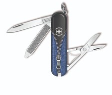 Victorinox Swiss Army Denim Blue Jean CLASSIC SD Knife Knives Multi Tool picture