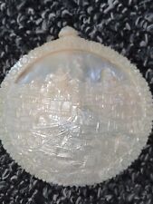 LG Rare Antique Early 19 Century Hand Carved Mother Pearl Nacre Shell Bethlehem picture