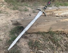 Throne of Glass Goldryn Sword Replica, Stainless Steel Blade, Rosewood Handle picture