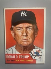 Donald Trump 2025”47“ Custom ACEO 1953 Topps picture