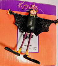 VintageDept 56 Krinkles Bat Cat Brother Halloween Ornament w/ Box. NEW picture