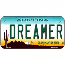 Arizona Dreamer Novelty Metal License Plate picture