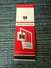 Vintage International Harvester IH Matchbook Cover Farm Equipment Ad picture
