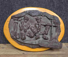 1985 Coal Dust Miners Wall Plaque Ain’t No Good You Sayin’ Whoops Signed, Safety picture