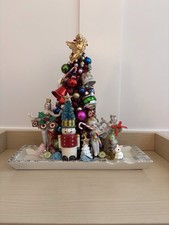 Vint Christmas Tree Bottle Brush Mercury Orn MCM Ashtray Nutcracker Ballerina picture