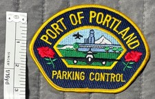 Vtg Obsolete Portland Oregon OR Port Parking Control Patch Police Airport picture