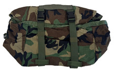 New NOS USGI Military MOLLE II Sleep System Carrier Bag Woodland Camo picture
